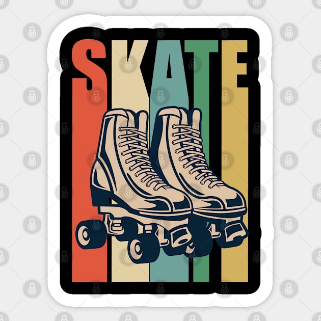 Roller Skating - Skate Sticker by Kudostees